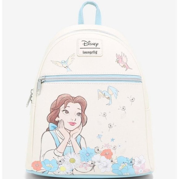 Loungefly Handbags - Loungefly Disney Beauty And The Beast Mini Backpack Belle Daydream Floral Bag